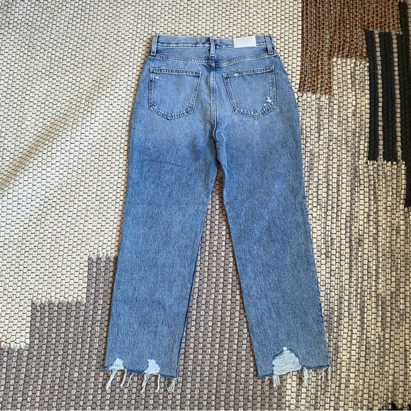 NWT Pistola Denim Cassie Raw Hem Straight leg Crop Jeans in Baja Size 26 - Picture 5 of 9